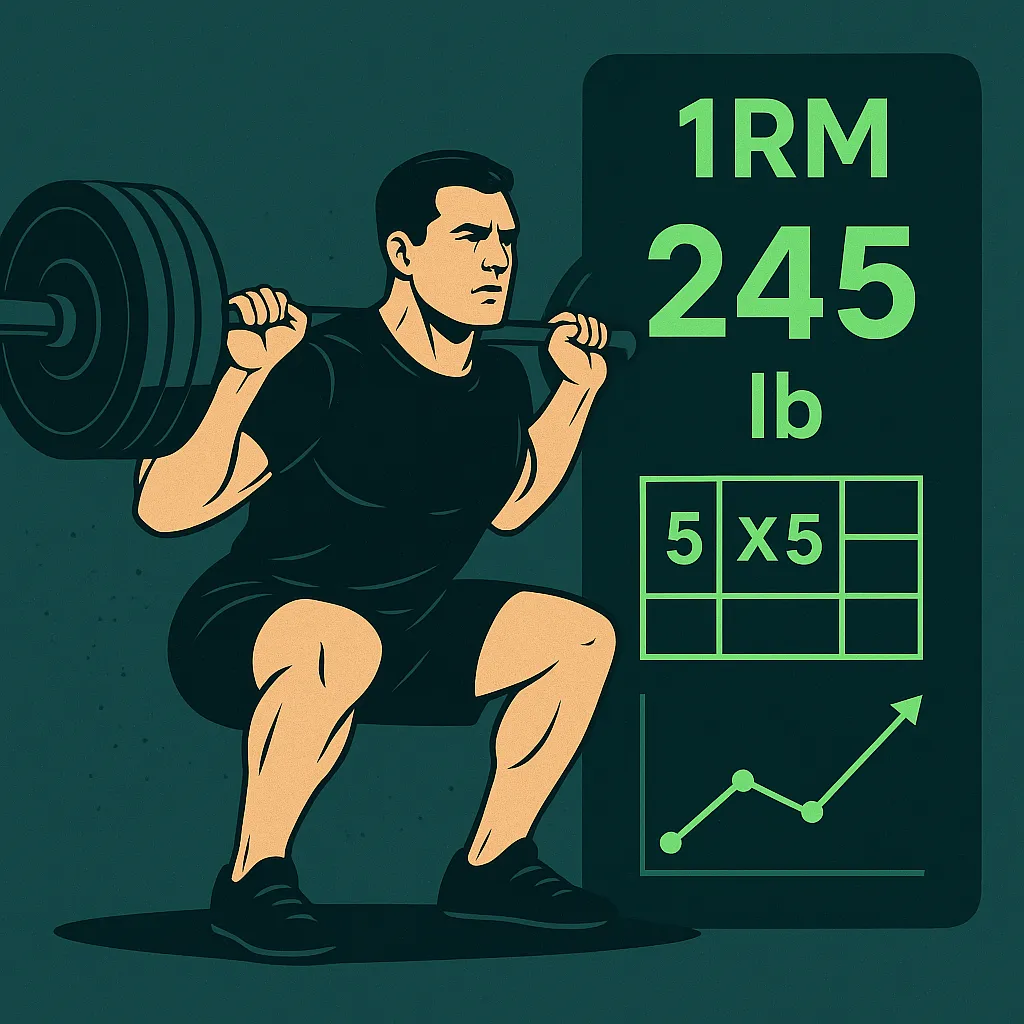 5x5 Training to 1RM Calculation